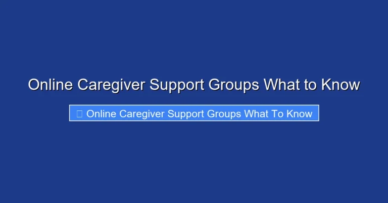 Online Caregiver Support Groups What to Know