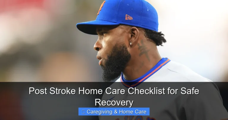 Post Stroke Home Care Checklist for Safe Recovery