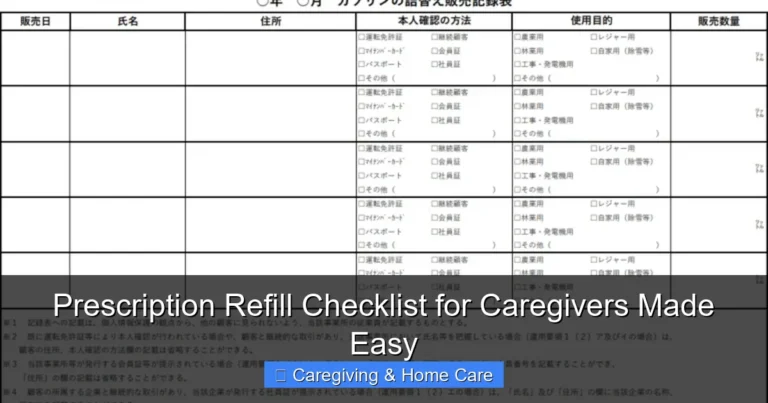 Prescription Refill Checklist for Caregivers Made Easy