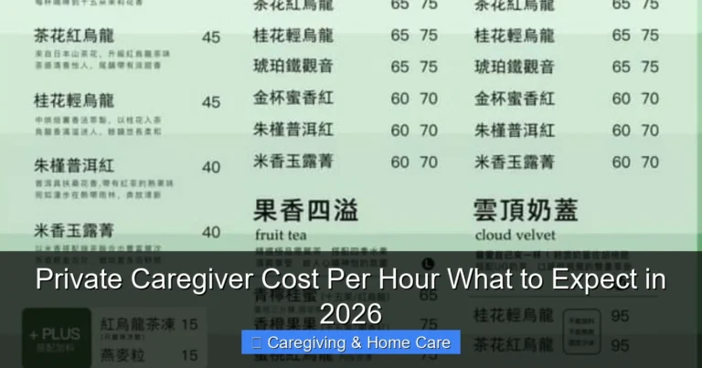 Private Caregiver Cost Per Hour What to Expect in 2026