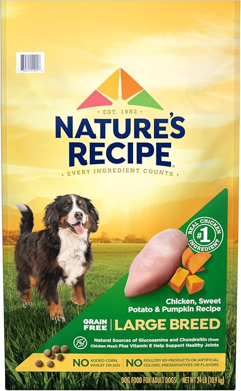 Nature’s Recipe Grain Free Large Breed Chicken Sweet Potato & Pumpkin