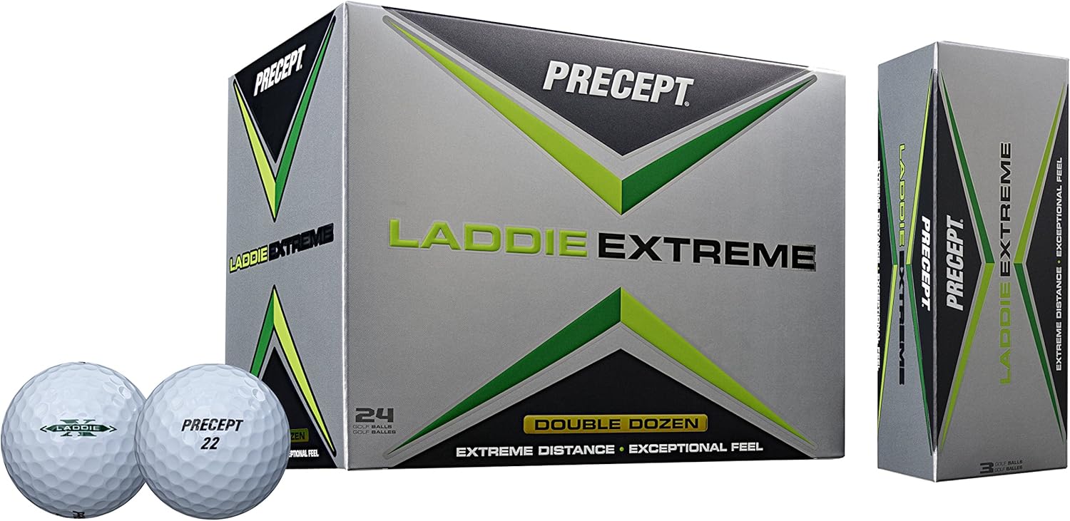 Precept Laddie Extreme Golf Balls – Designed for Seniors, Maximum Dist