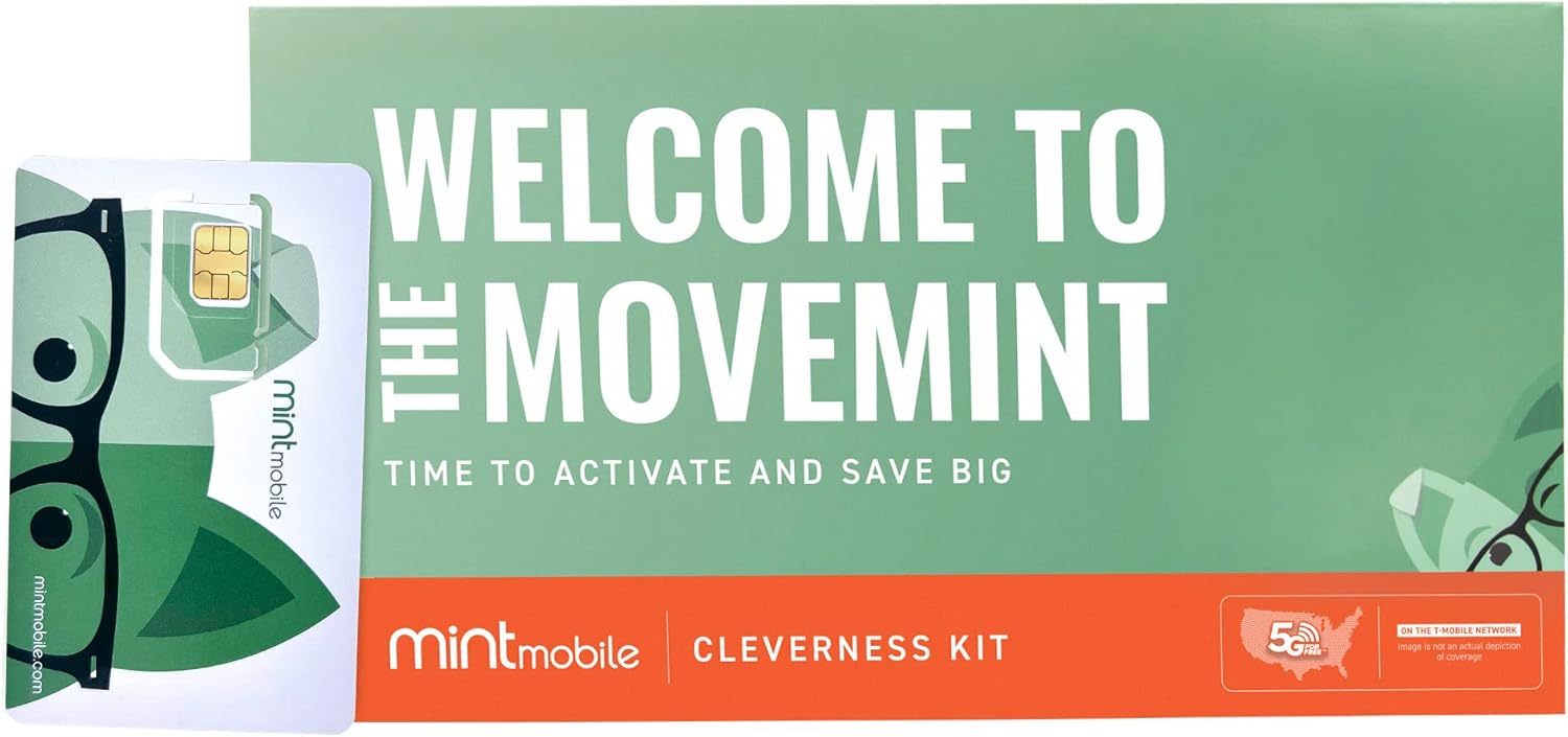 Mint Mobile $15/mo Plan 5GB 5G-4G LTE Data Unlimited Talk Text 3 Month
