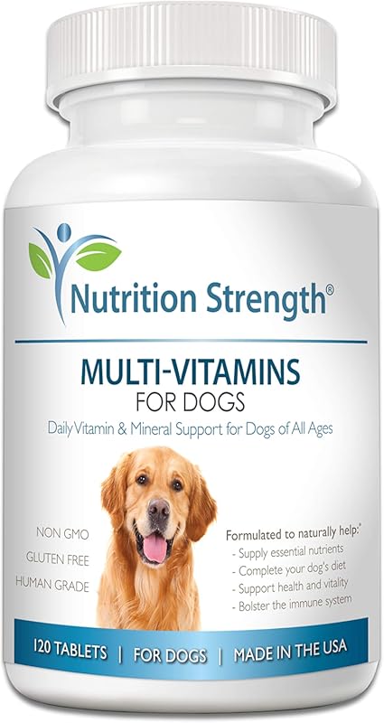 Daily Dog Multivitamin for All Breeds – Immune Support & Healthy Skin 