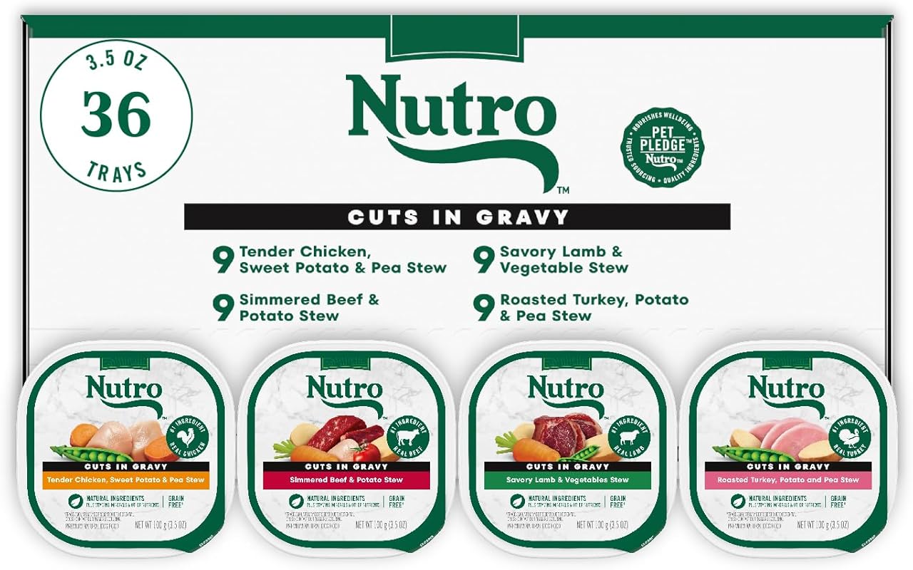 Nutro Grain-Free Wet Dog Food in Gravy Variety Pack