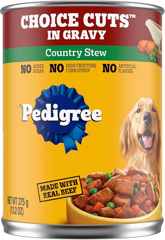 Pedigree Choice Cuts Country Stew Soft Wet Dog Food, 13.2 oz Can