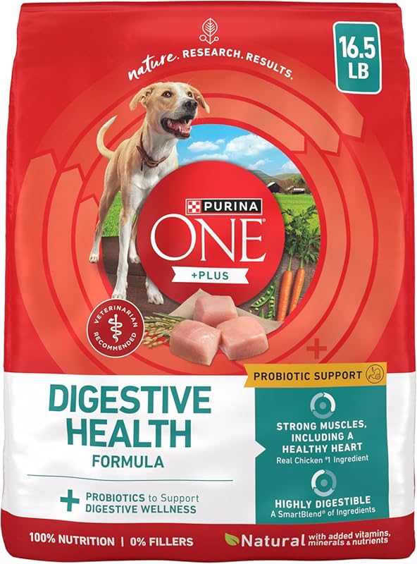 Purina One Plus Digestive Health Formula with Vitamins & Minerals, 16.