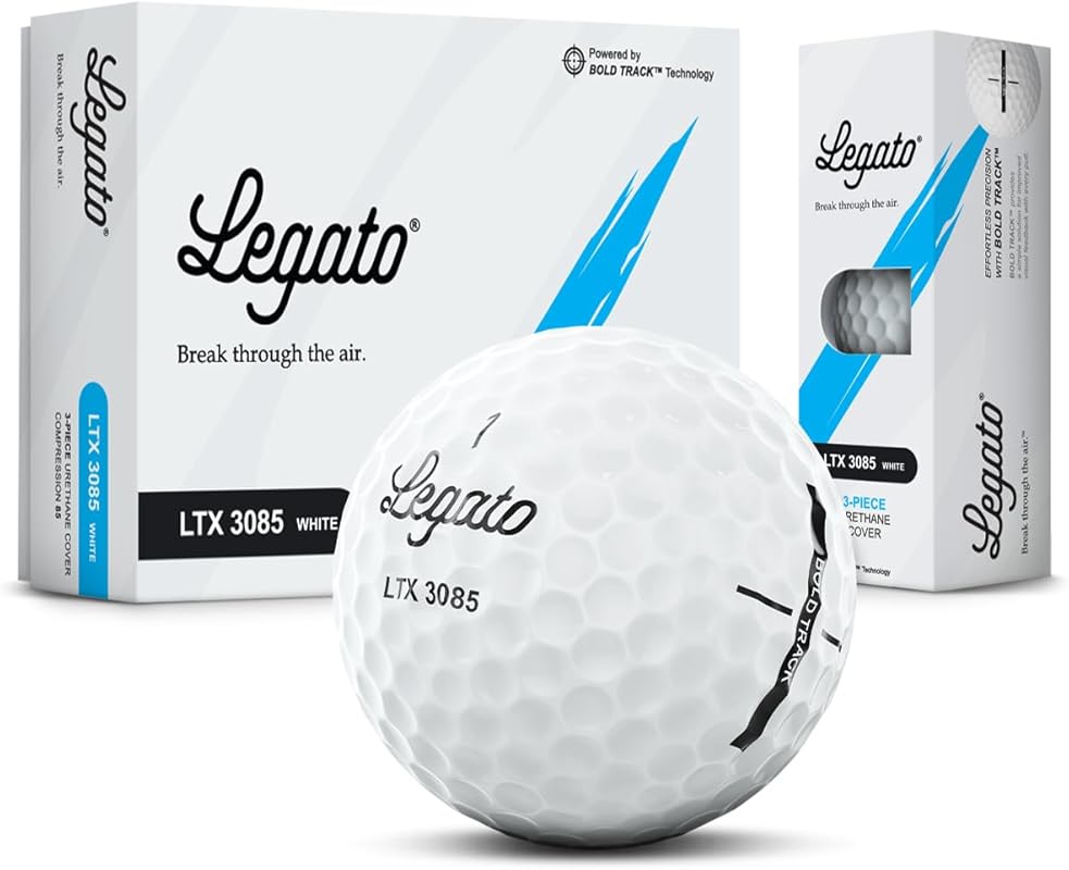 Legato LTX3085 Golf Balls – 3-Piece Urethane Cover, Soft Feel & Maximi