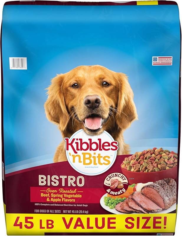 Kibbles 'n Bits Bistro Oven Roasted Beef & Vegetable Dry Dog Food for