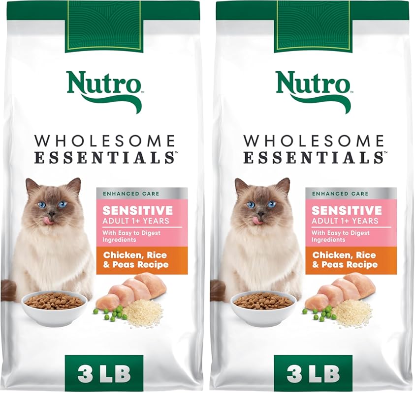 Nutro Wholesome Essentials Natural Dry Cat Food, Sensitive Chicken Ric