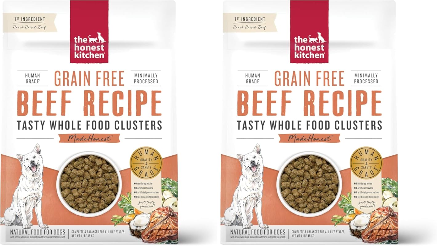 The Honest Kitchen Grain-Free Whole Food Clusters Beef Dry Dog Food, 1