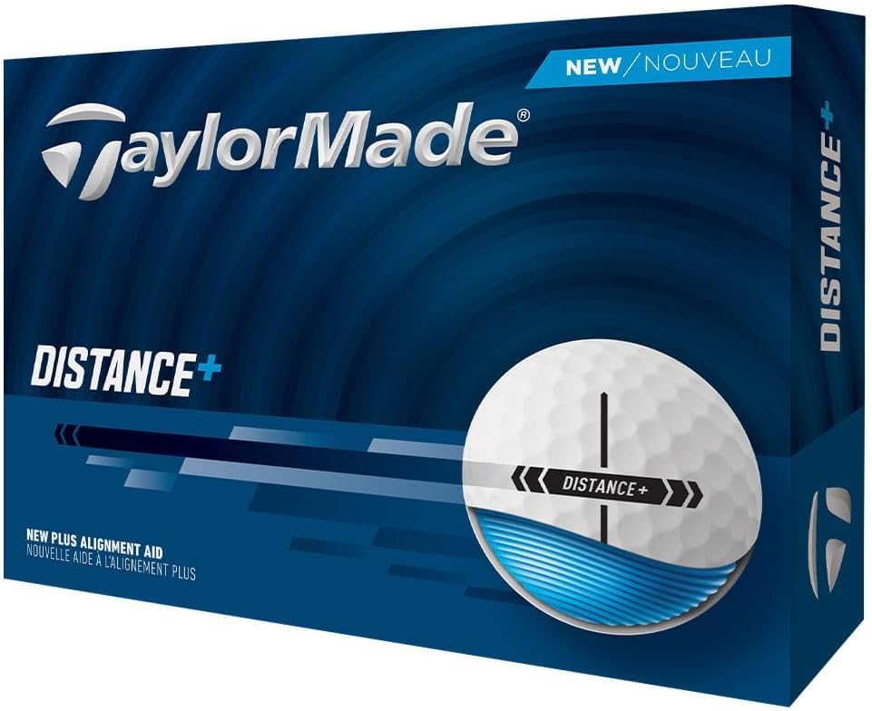 TaylorMade Distance+ Golf Balls – Optimized for Longer Flight and Smoo