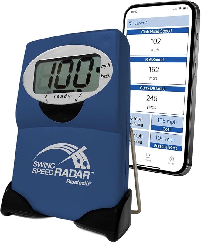 US-Made Portable Doppler Radar for Accurate 20-200 MPH Club Speed Meas