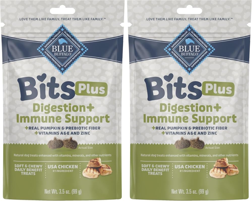 Blue Buffalo Blue Bits Chicken Dog Treats with Digestion & Immune Supp
