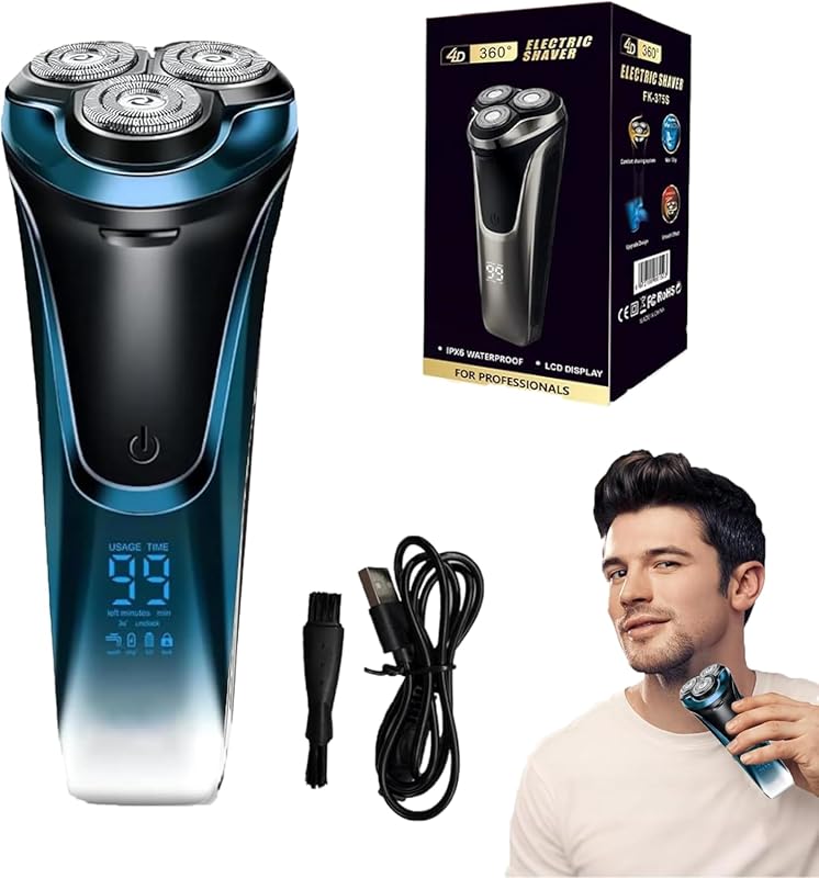 Snapbuy 4D Rotary Shaver with LCD & Quiet Motor
