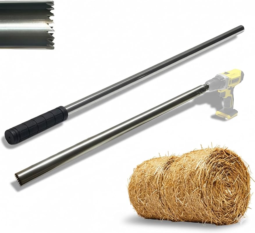 Hay Probe Sampler Electric Drill Compatible Stainless Steel Core Sampl