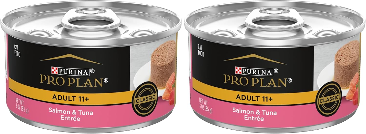 Purina Pro Plan High Protein Senior 11+ Salmon & Tuna Pate Wet Cat Foo