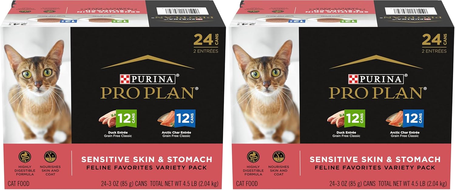 Purina Pro Plan Sensitive Skin & Stomach Variety Pack – Duck & Arctic 