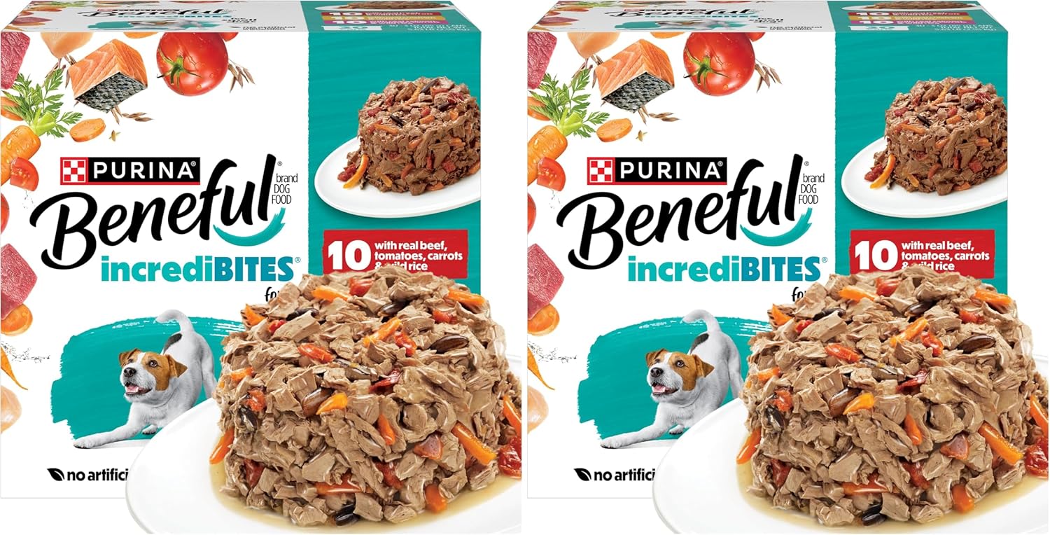 Beneful Purina Small Breed Wet Dog Food Variety Pack, Real Beef, Chick