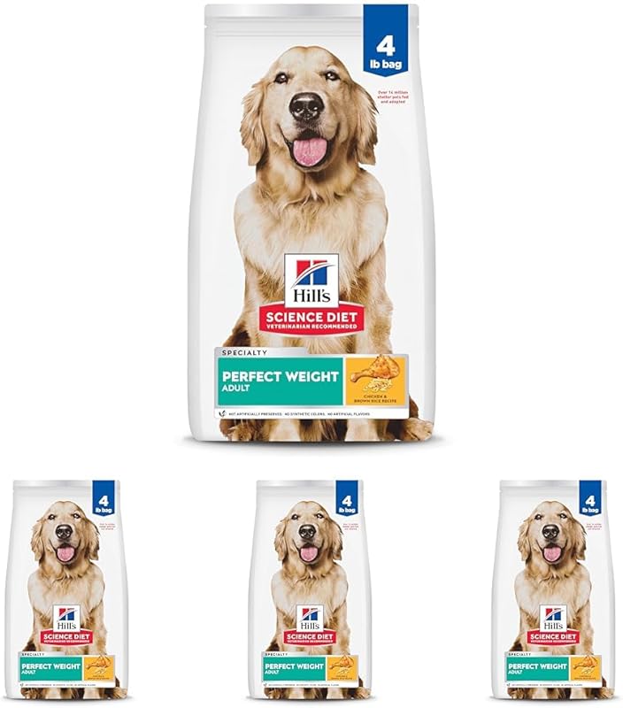 Hill's Science Diet Perfect Weight Chicken & Brown Rice Dry Dog Food, 