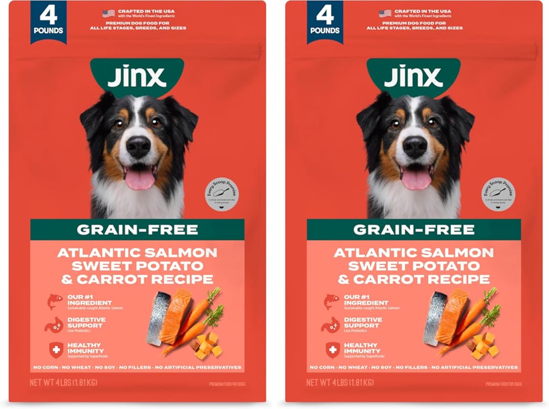 Jinx Premium Grain-Free Salmon & Sweet Potato Puppy Kibble with Probio