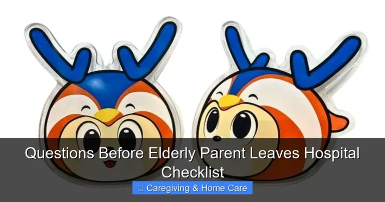 Questions Before Elderly Parent Leaves Hospital Checklist
