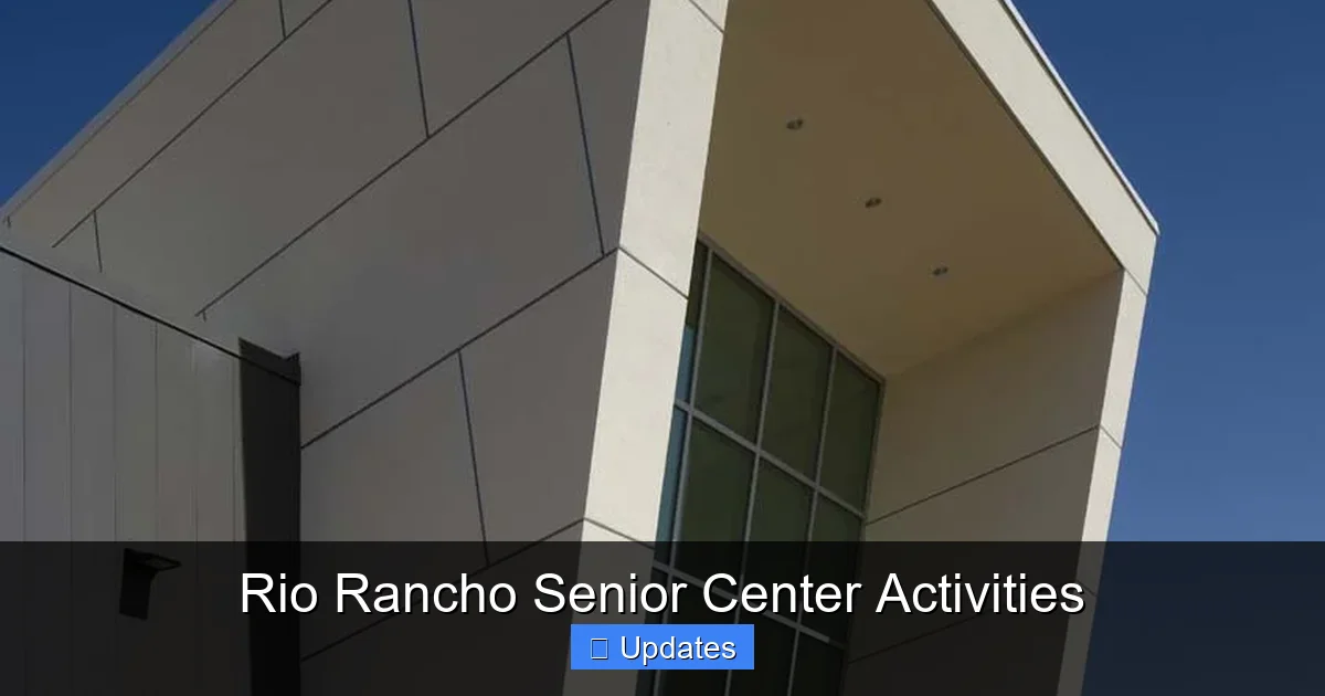 Sleep Center Rio Rancho Rio Rancho Senior Center Activities - SeniorsProTalk