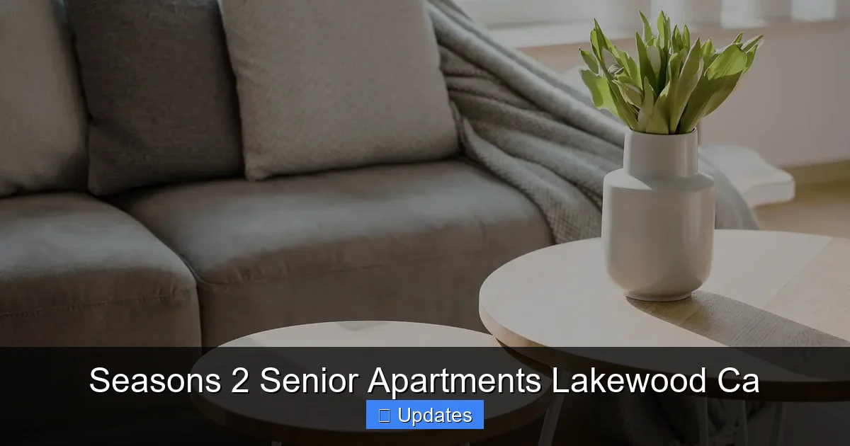 Seasons 2 Senior Apartments Lakewood Ca