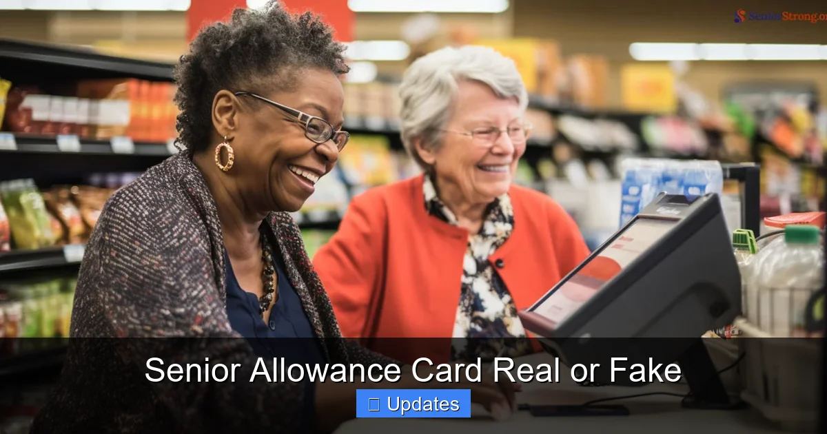 Senior Allowance Card Real or Fake - SeniorsProTalk