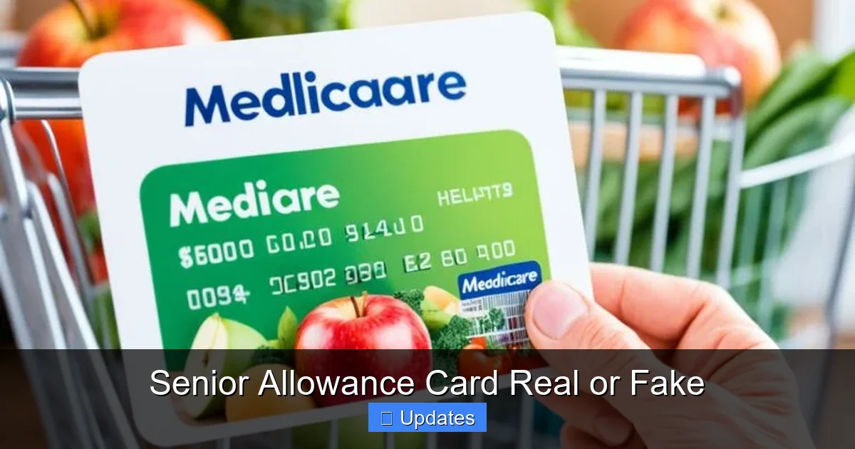 Senior Allowance Card Real or Fake - SeniorsProTalk