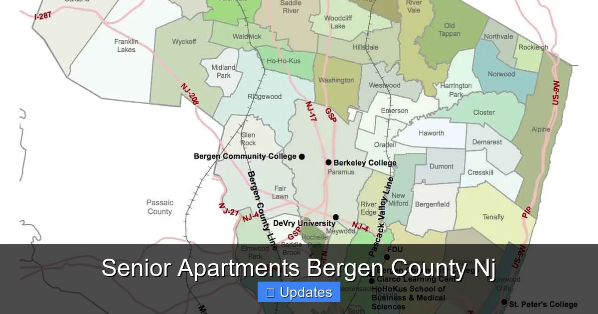 Senior Apartments Bergen County Nj
