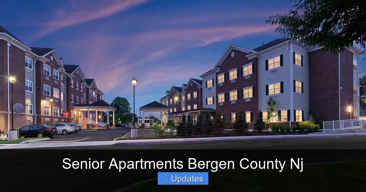 Senior Apartments Bergen County Nj