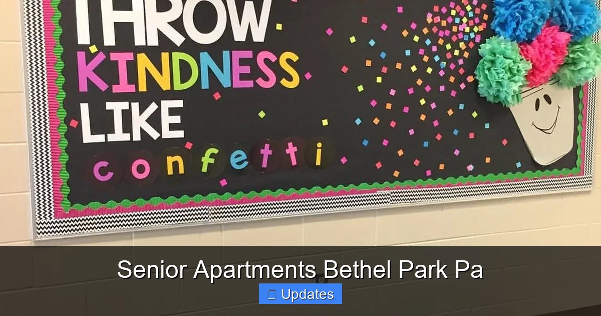 Senior Apartments Bethel Park Pa