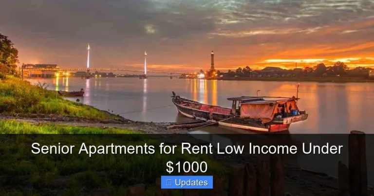 Senior Apartments for Rent Low Income Under $1000