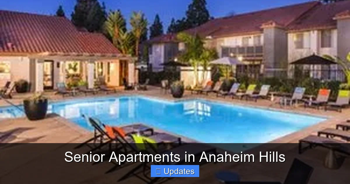 Senior Apartments in Anaheim Hills