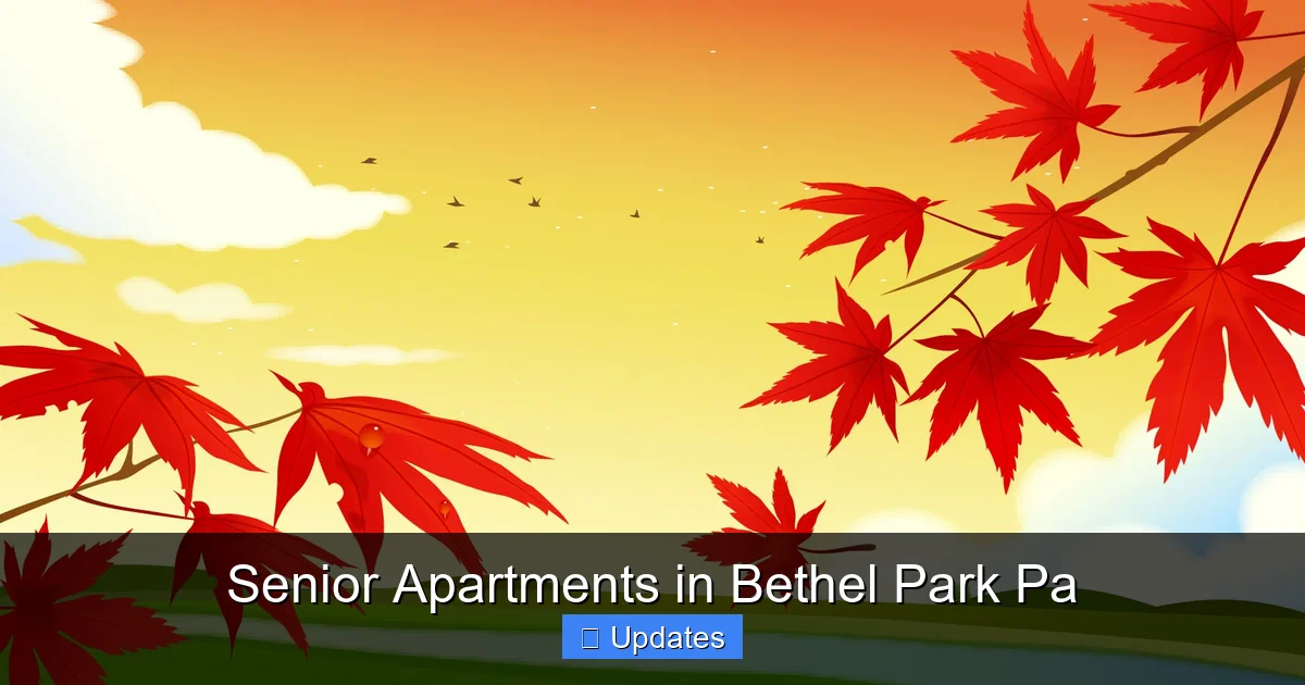 Senior Apartments in Bethel Park Pa
