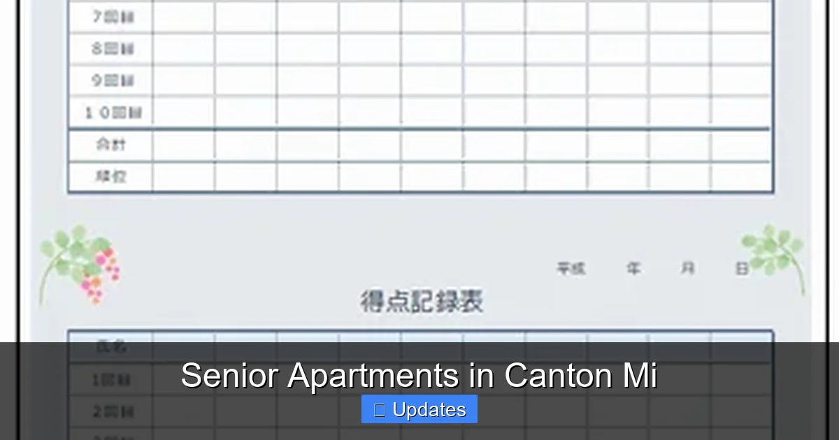 Senior Apartments in Canton Mi