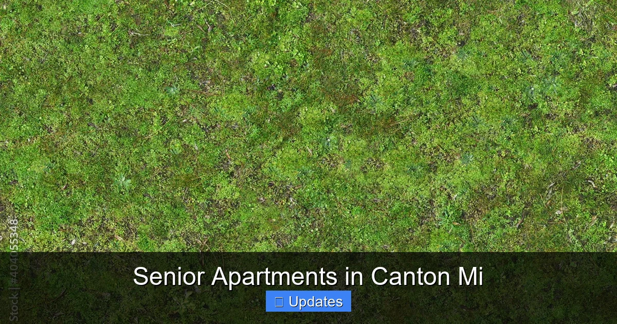 Senior Apartments in Canton Mi