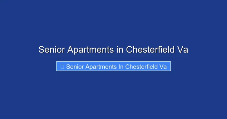 Senior Apartments in Chesterfield Va