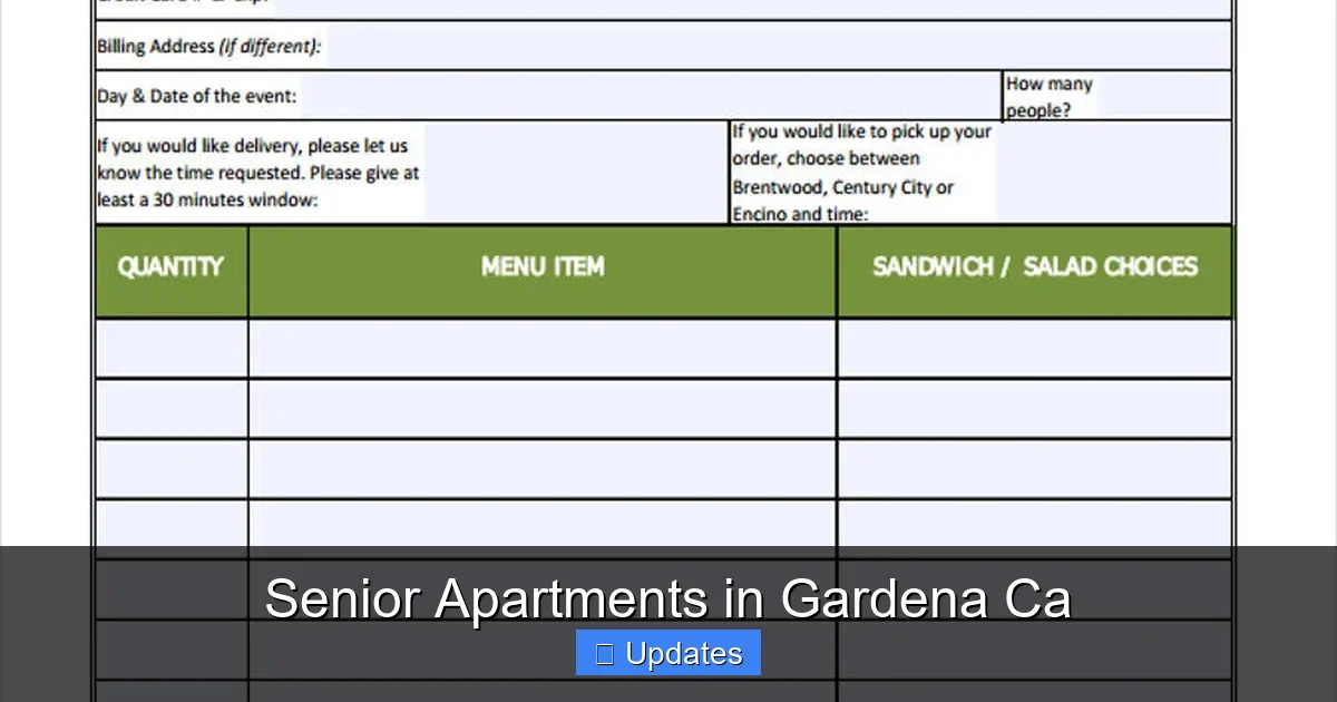 Senior Apartments in Gardena Ca