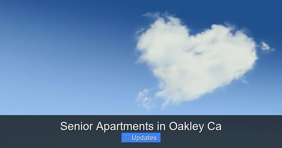 Senior Apartments in Oakley Ca