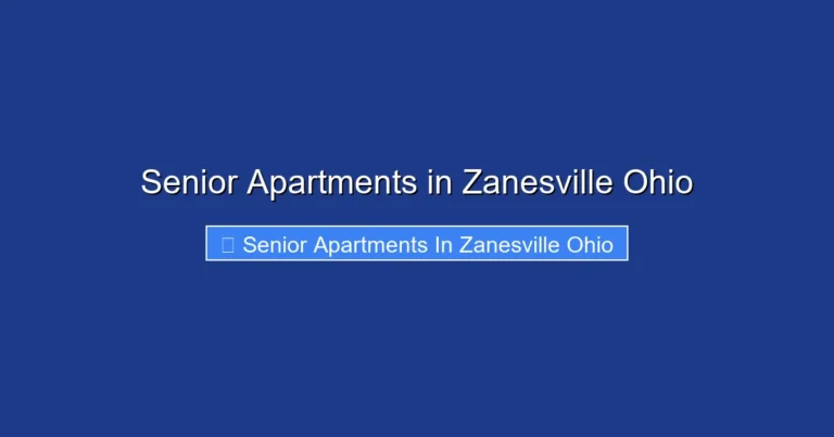 Senior Apartments in Zanesville Ohio