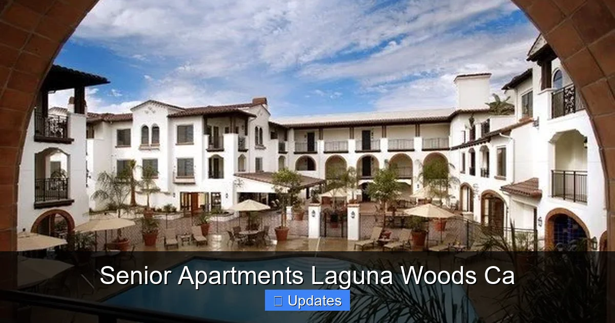 Senior Apartments Laguna Woods Ca