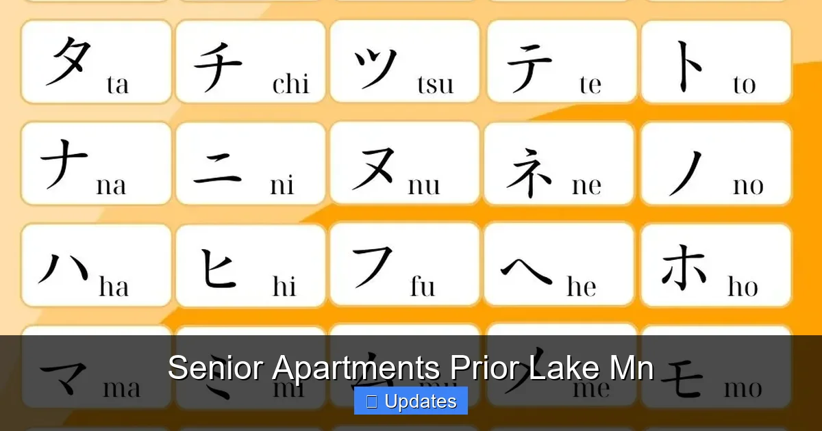 Senior Apartments Prior Lake Mn