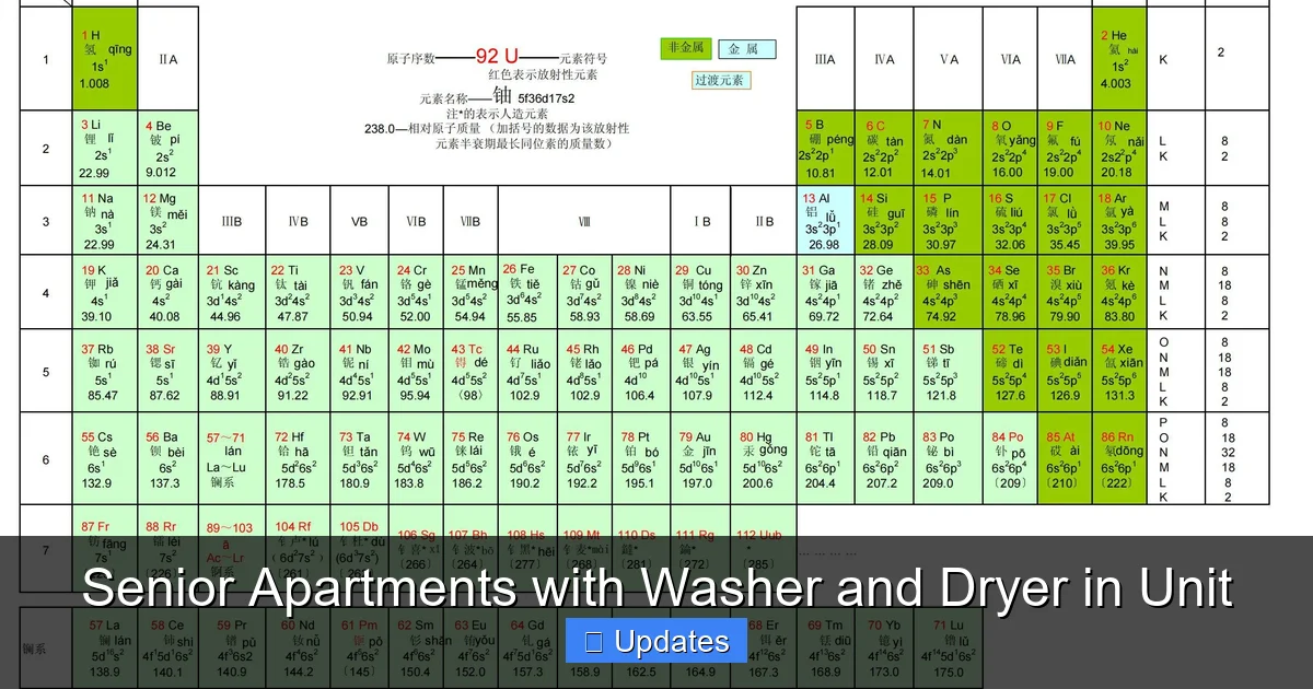 Senior Apartments with Washer and Dryer in Unit