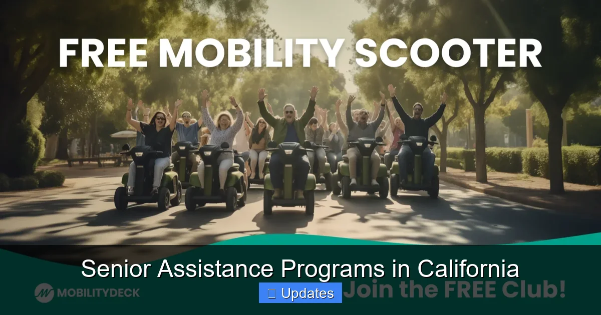 Senior Assistance Programs in California