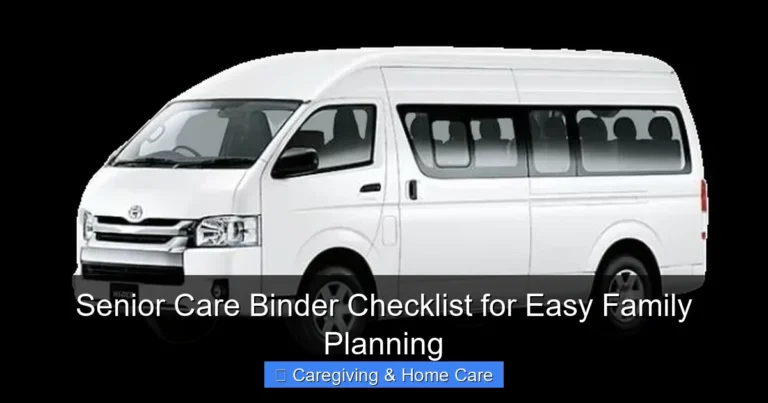 Senior Care Binder Checklist for Easy Family Planning