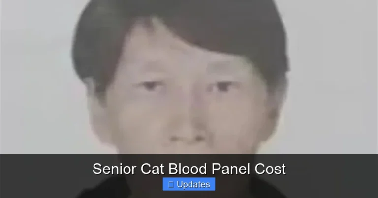 Senior Cat Blood Panel Cost