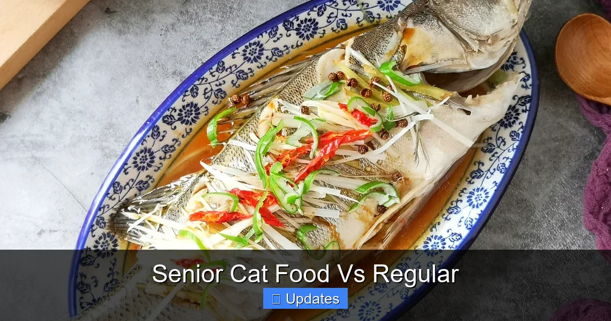 Senior Cat Food Vs Regular