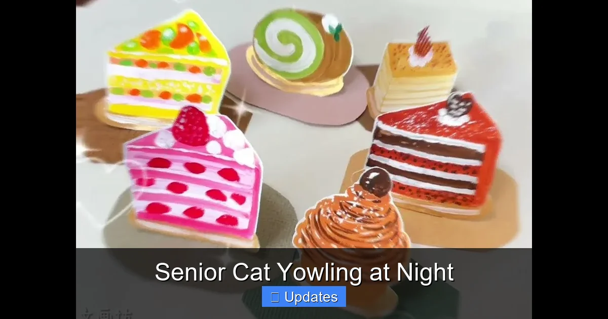 Senior Cat Yowling at Night
